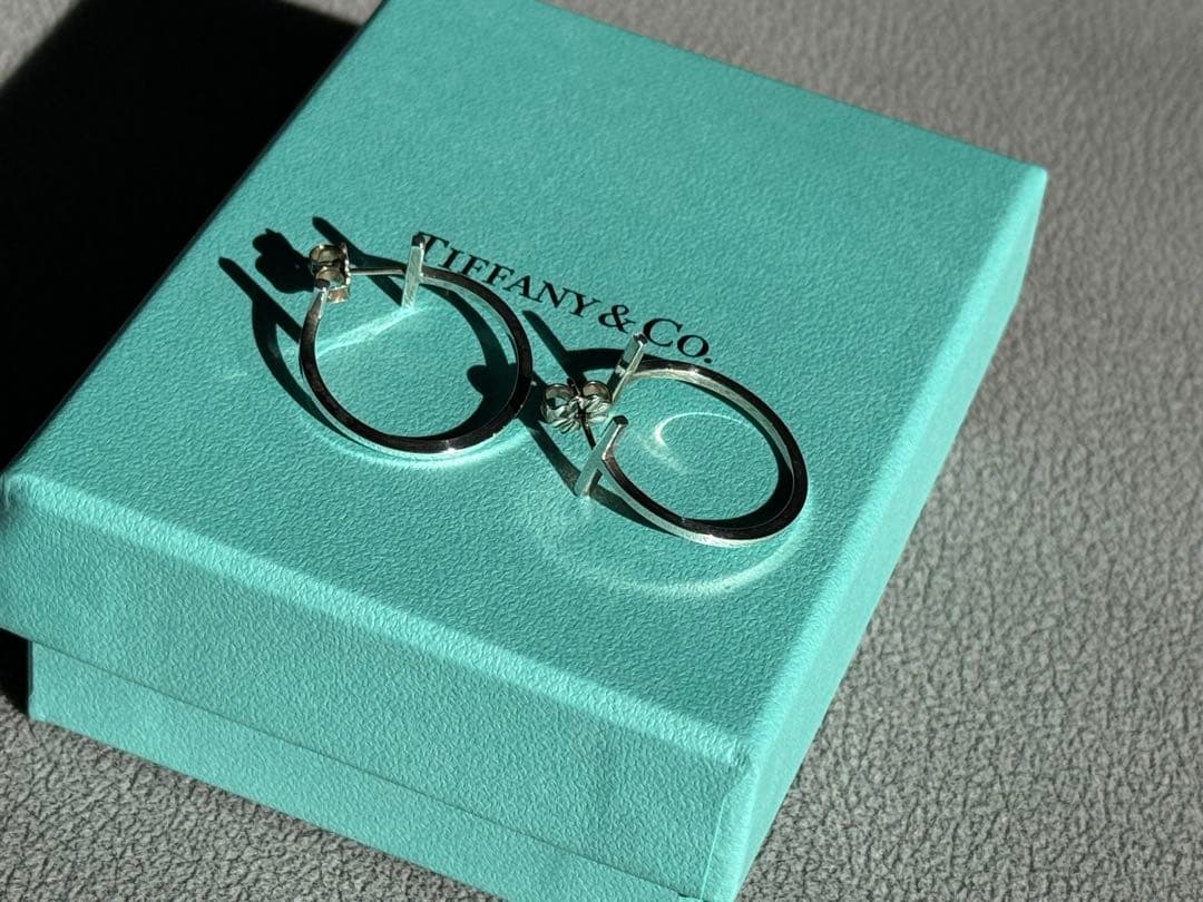 ⭐︎【廃盤品】ティファニー Tワイヤーフープピアス シルバー925