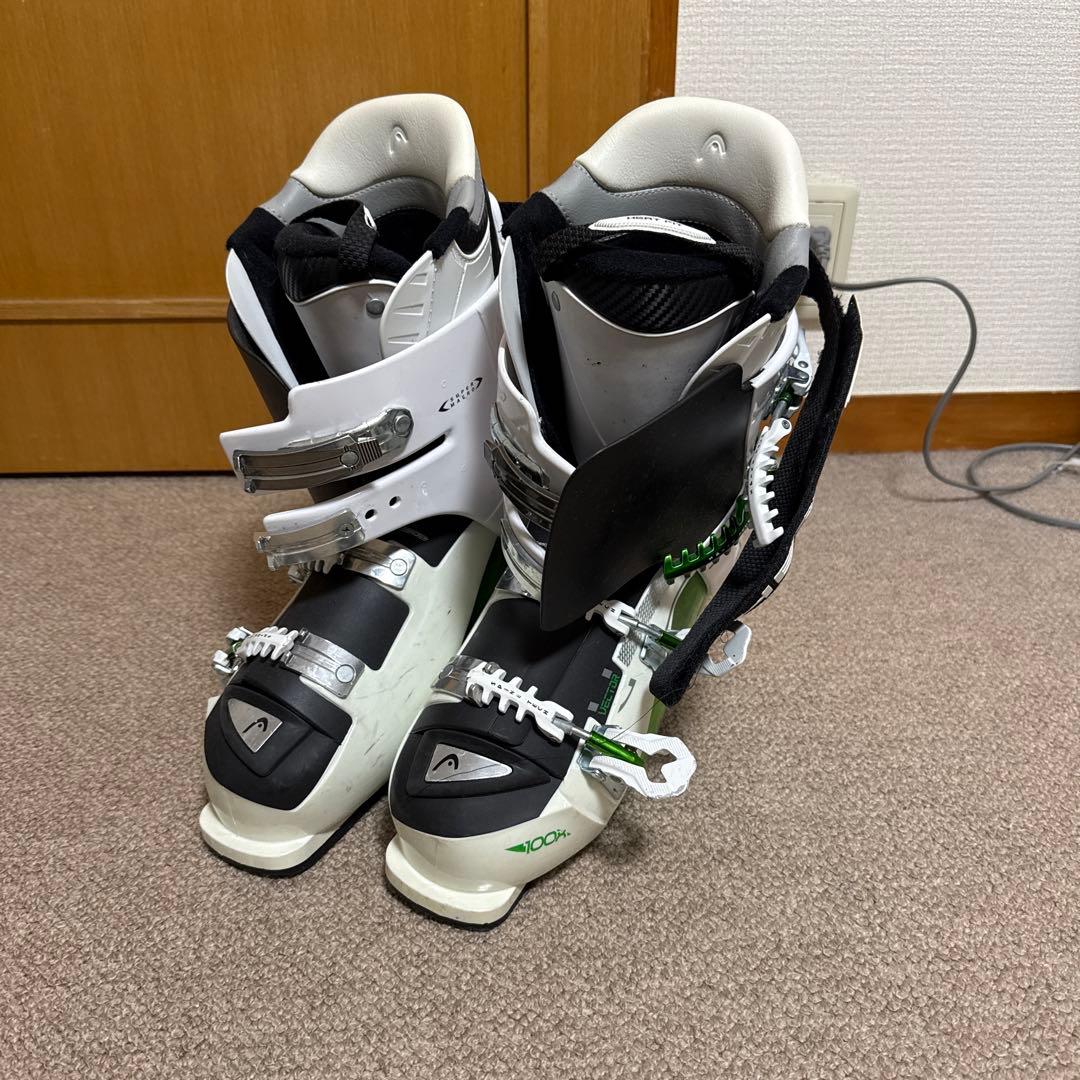 HEAD スキーブーツ ホワイト/グリーン