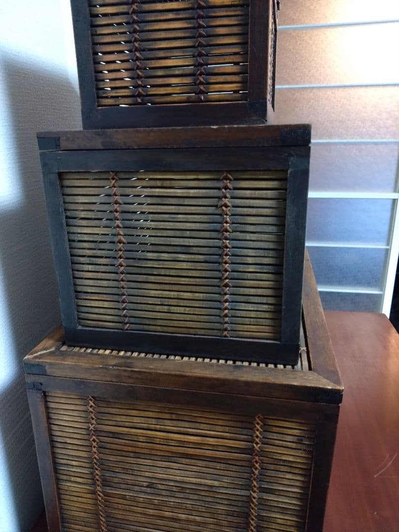 アンティーク　小物入れ　3点セット