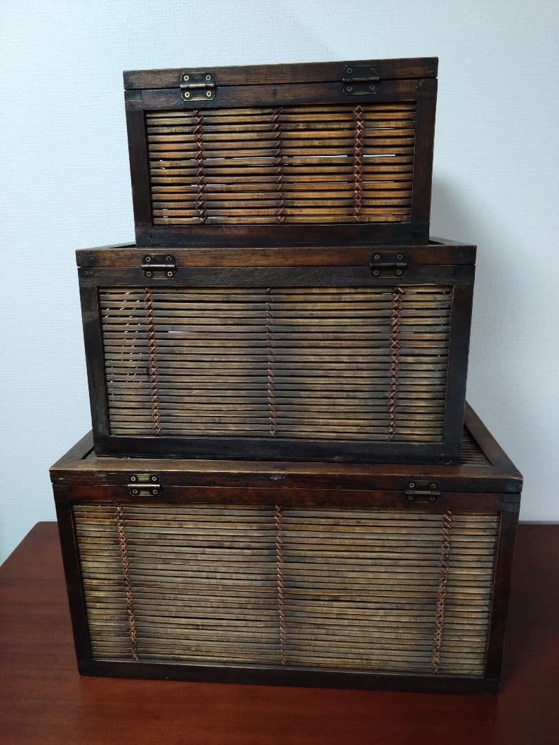 アンティーク　小物入れ　3点セット