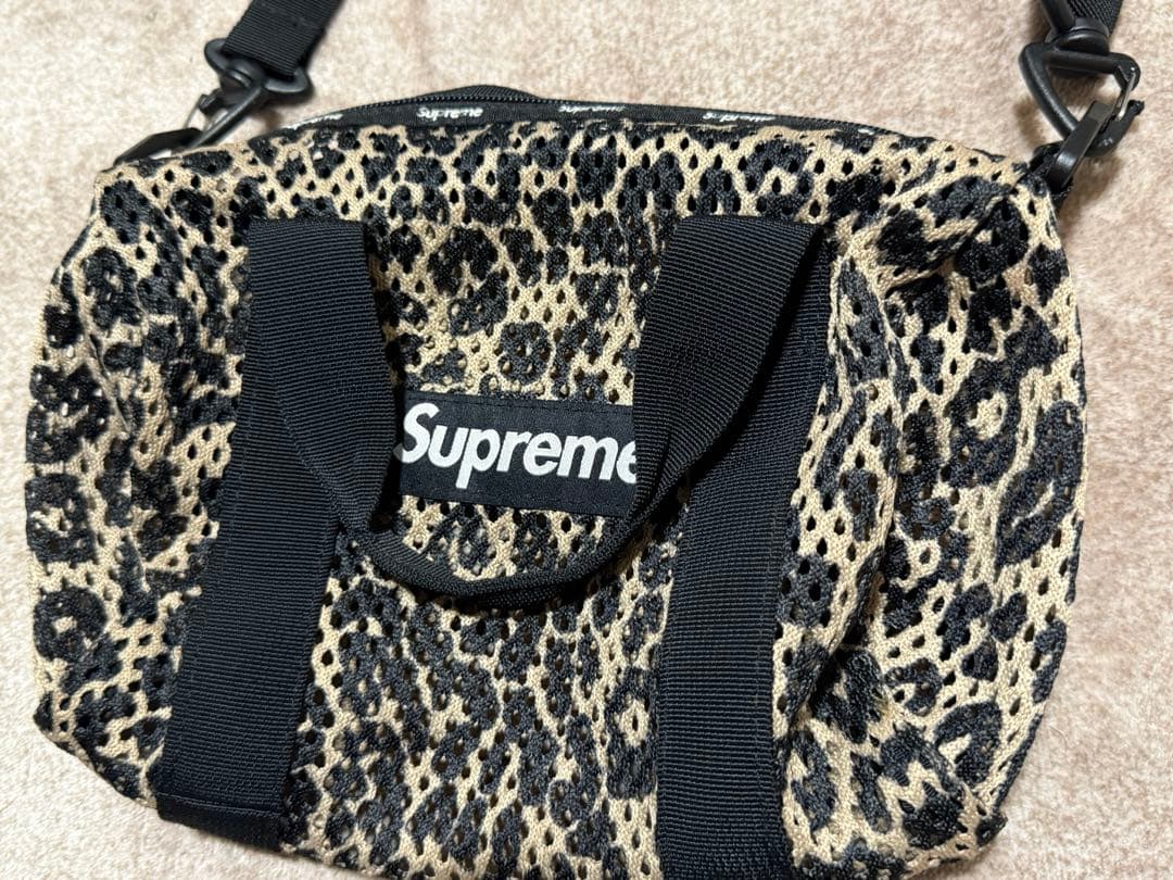 バッグ Supreme Mesh Mini Duffle Bag \"leopard \"