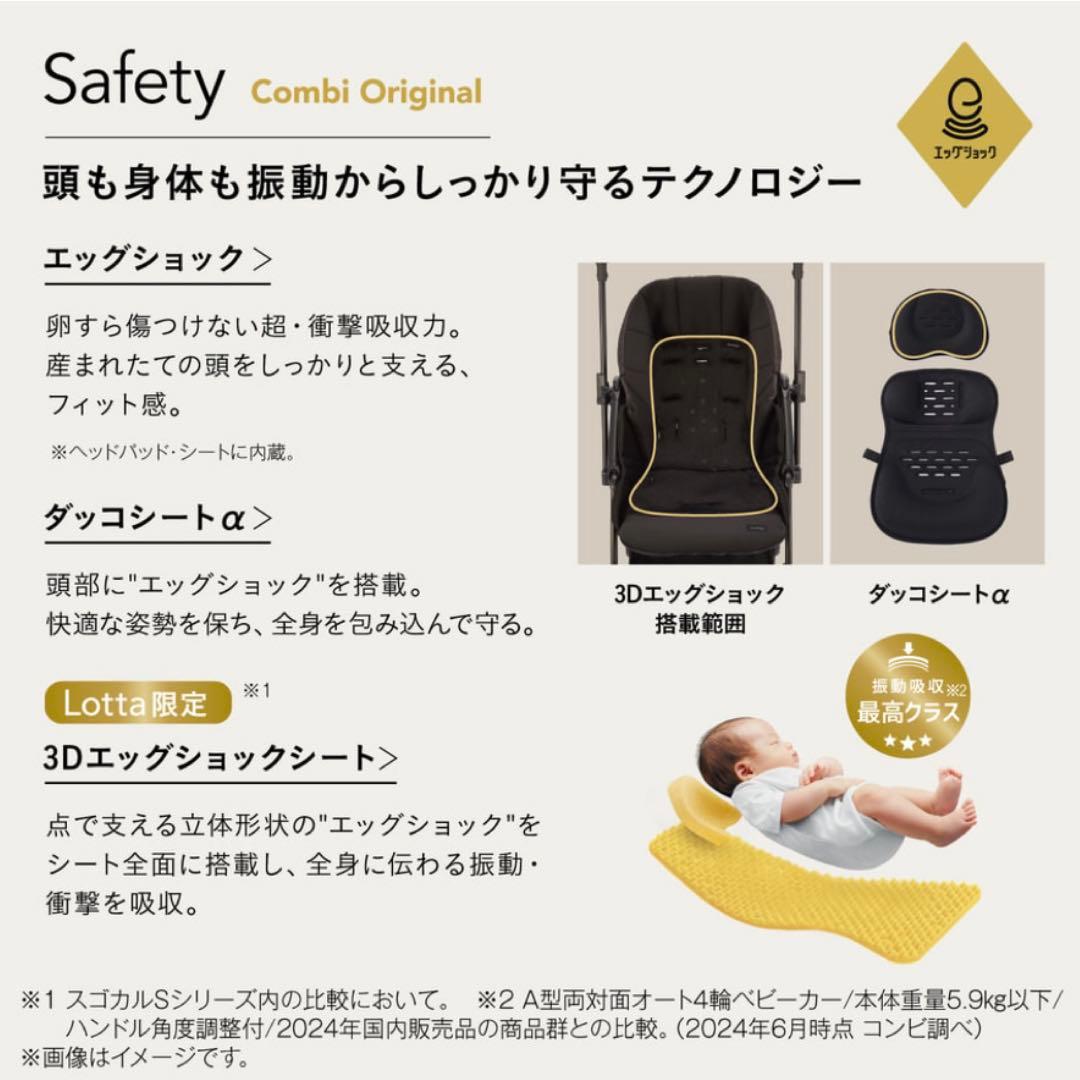 コンビ最新モデル スゴカルS エッグショック ロッタ JA × グリーンレーベル