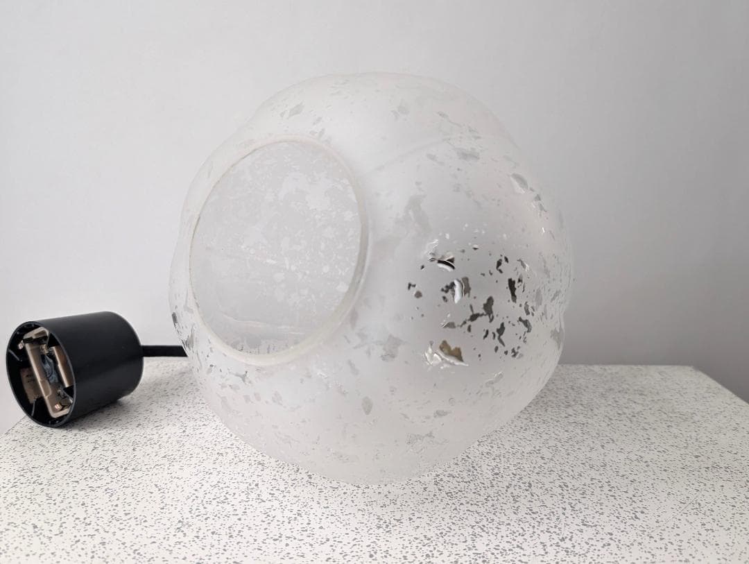 ビンテージ ガラス ペンダントランプ かぼちゃ型 ジャパンディ レトロポップ