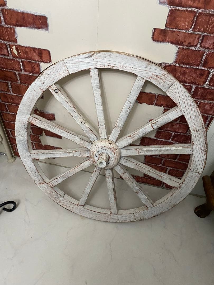 木製車輪　アンティーク　ガーデンホイール　車輪　70cm
