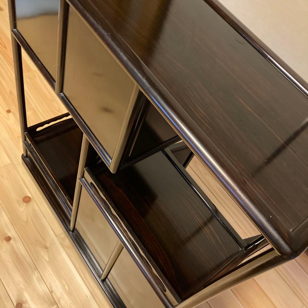 黒檀　飾り棚　レトロ　和室　茶棚