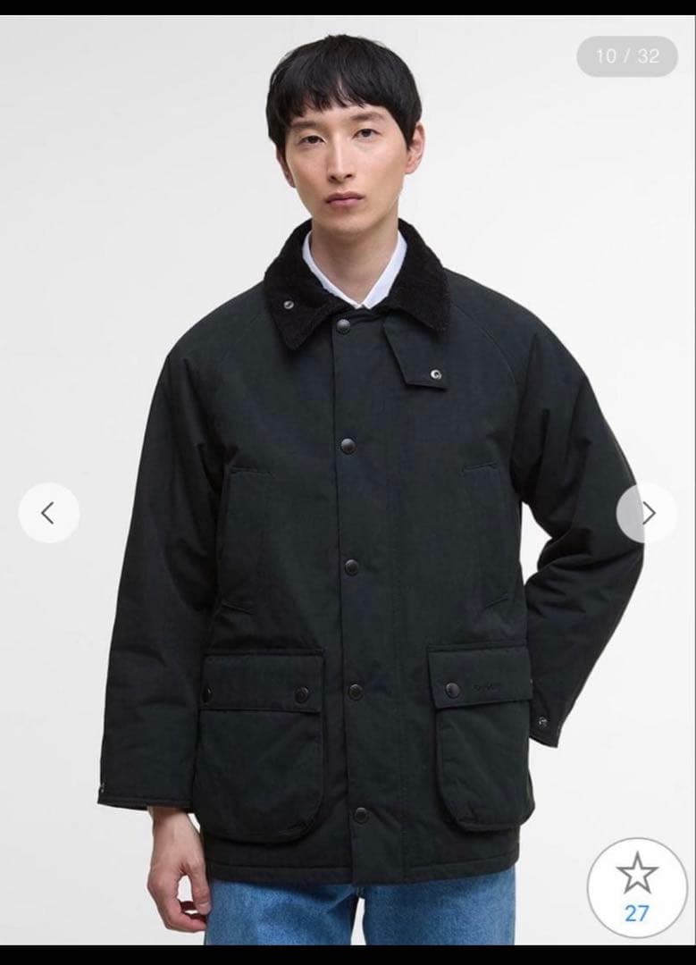 BARBOUR バブアー 【BEDALE ビデイル】中綿ジャケット ピーチスキン