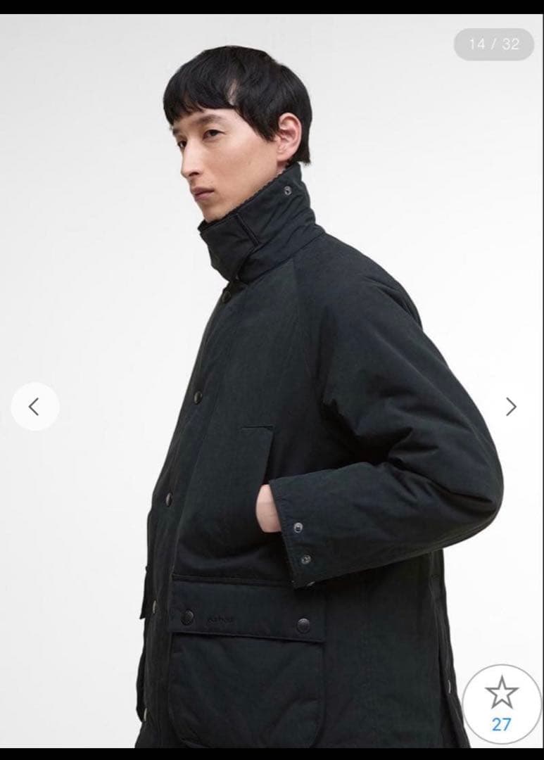 BARBOUR バブアー 【BEDALE ビデイル】中綿ジャケット ピーチスキン