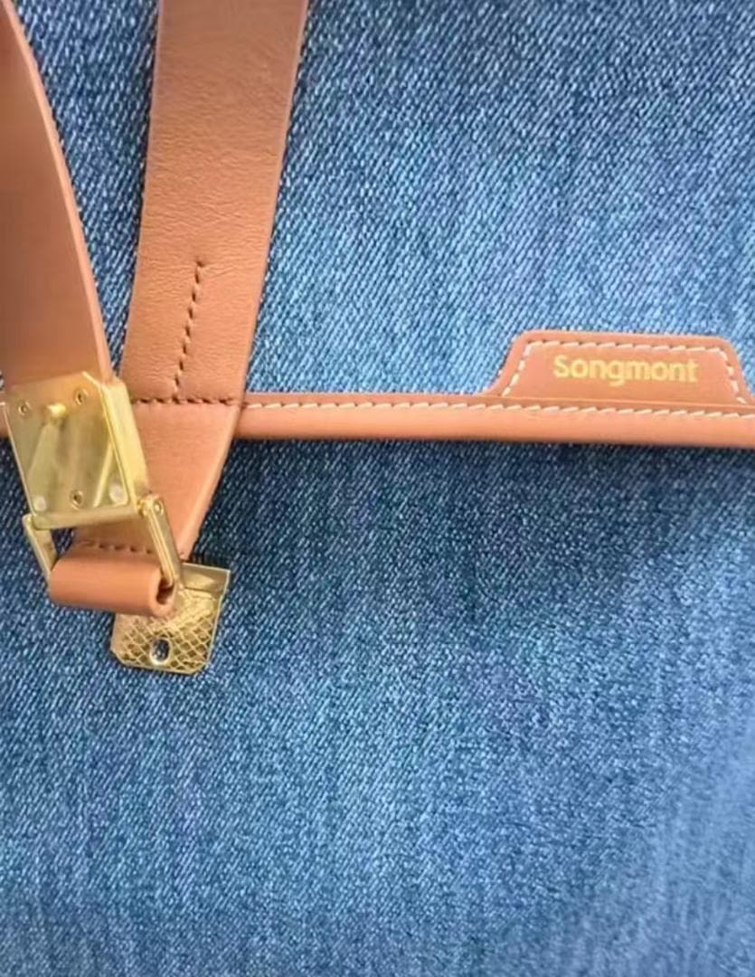 ホワイト デニム バックパック 大容量 リュック