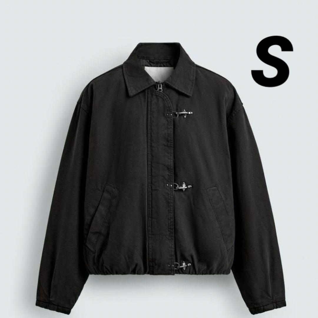 ZARA ザラ クロップドフィットトグルボタンジャケット S