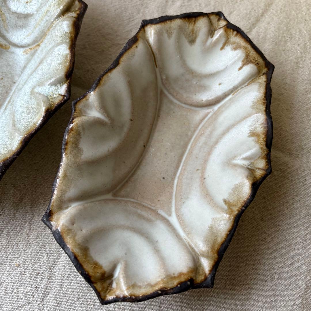 藤原純 4点セット ハート鉢 ブルー小鉢 作家 器