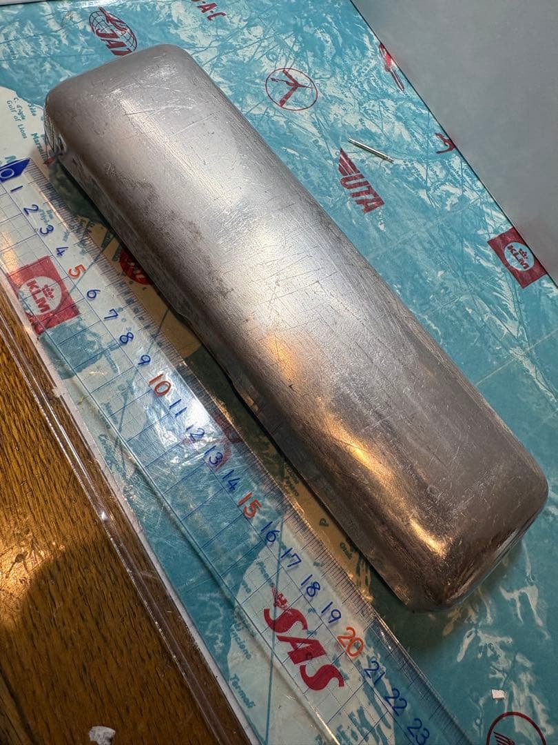 昭和　国産極太万年筆　未使用品　ブリキの筆箱