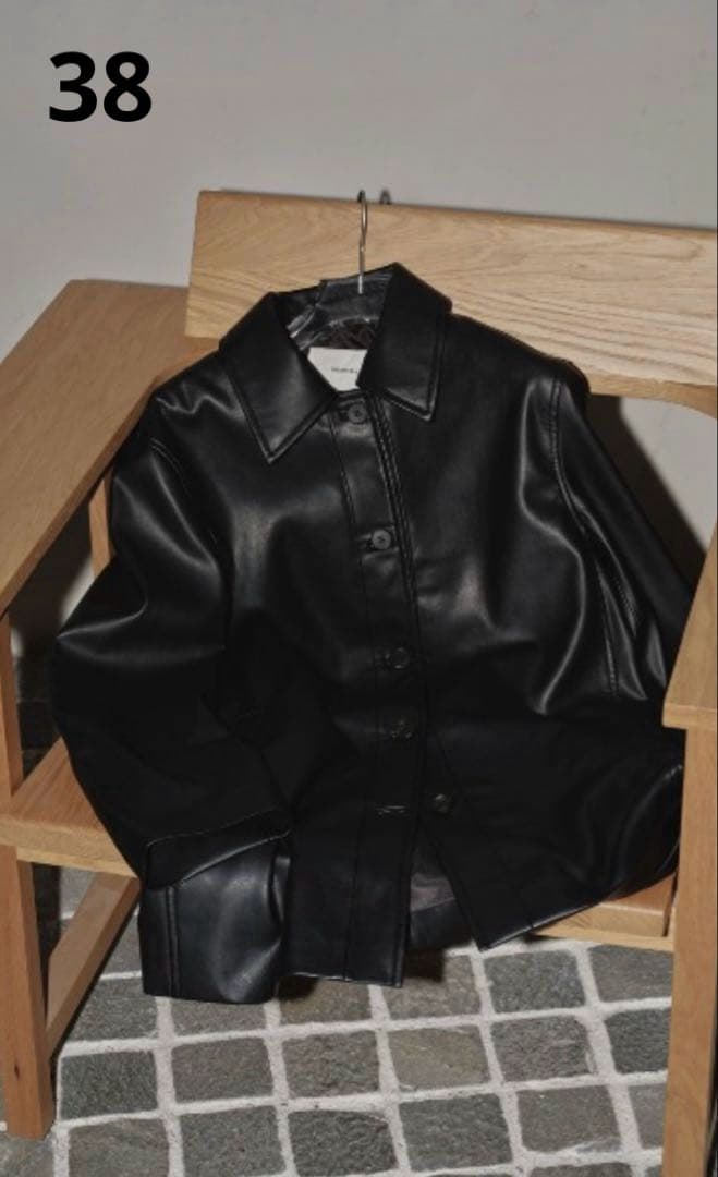 ジャケット・アウター mtan Ecoleather Soutiencollar Jacket
