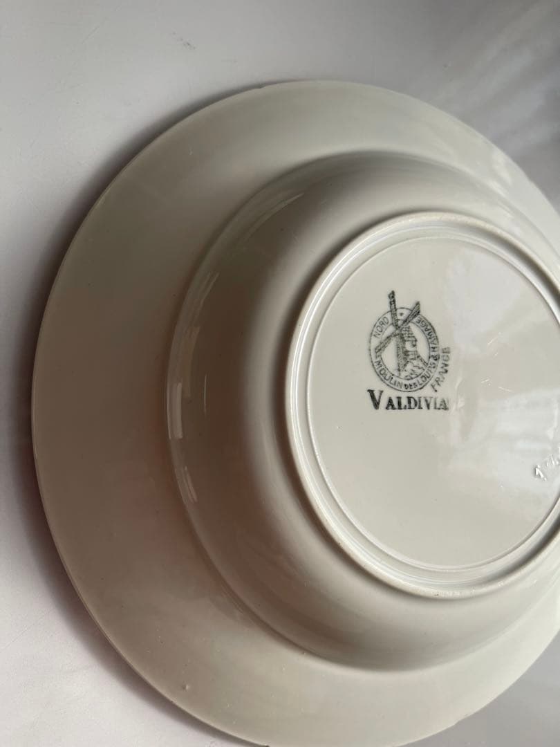 リボンとばらのガーランド深皿2枚セット