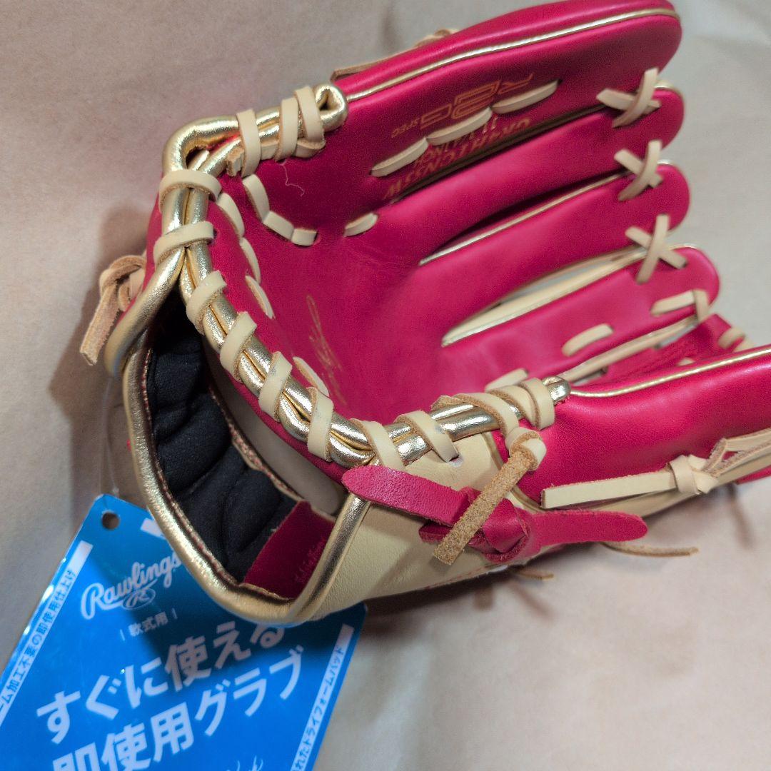 ローリングス:左投げ:大人用:軟式用グラブ:11.75インチ:色:スカーレット他