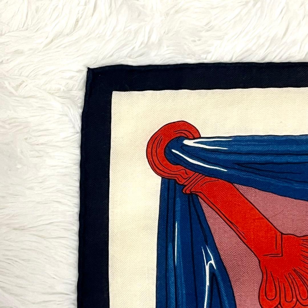 希少✨良品✨HERMES カレジェアン スカーフ カシシル カシミヤ 140 鎧