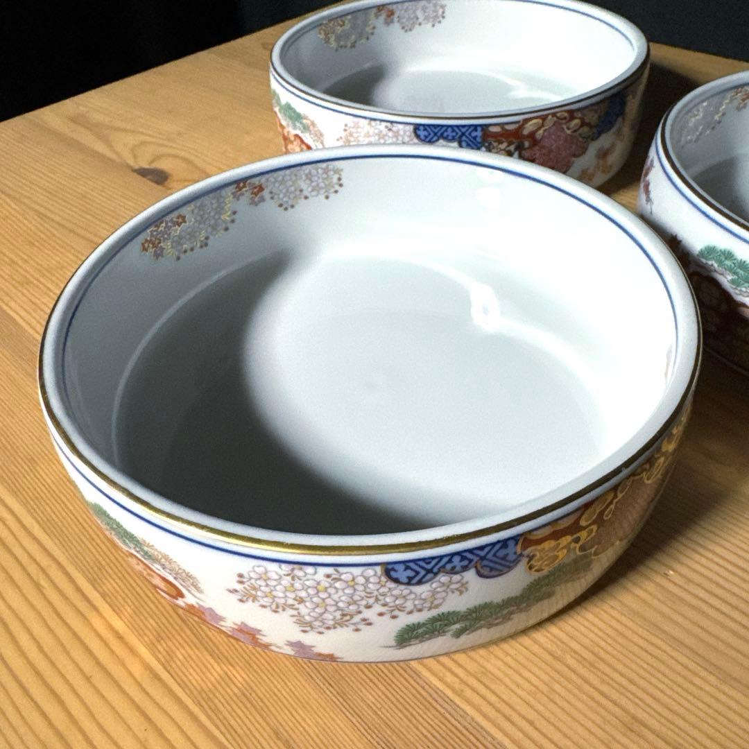 其泉窯 有田焼 春秋文 春秋紋 三段重 美品 木箱