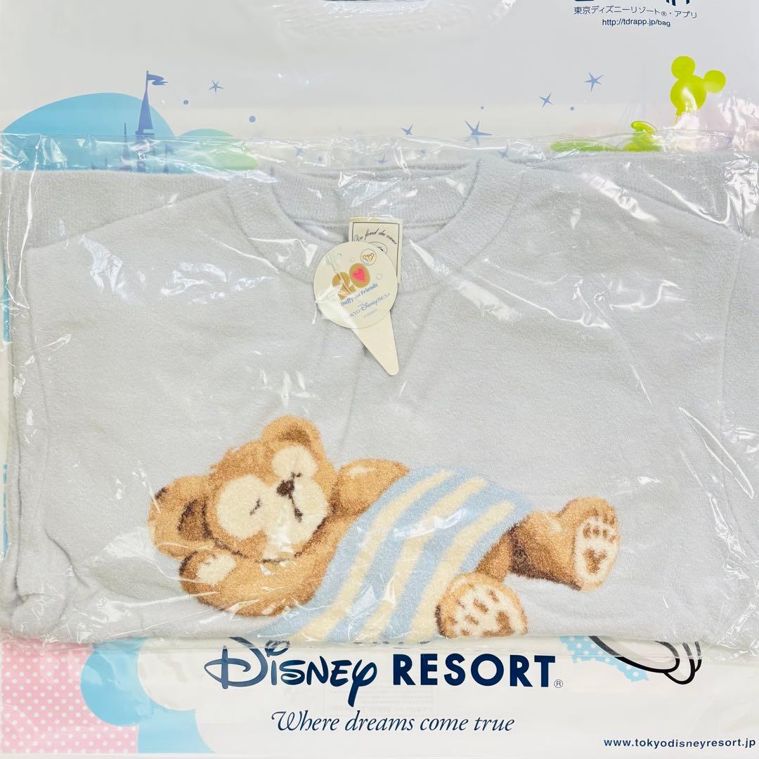 ディズニー⭐️ダッフィー ジェラートピケ ルームウェア 半袖 ブルー