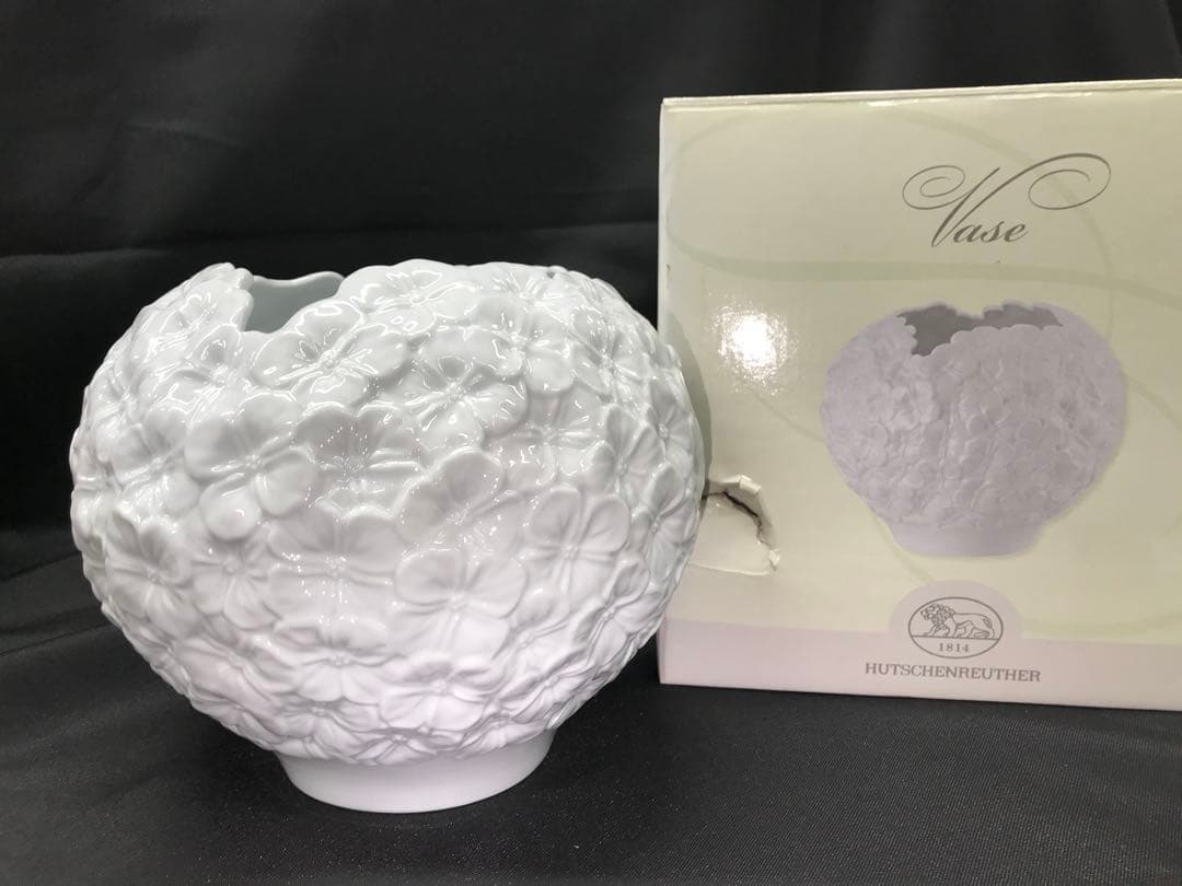 【美品】HUTSCHENREUTHER フッチェンロイター　アジサイ　花瓶