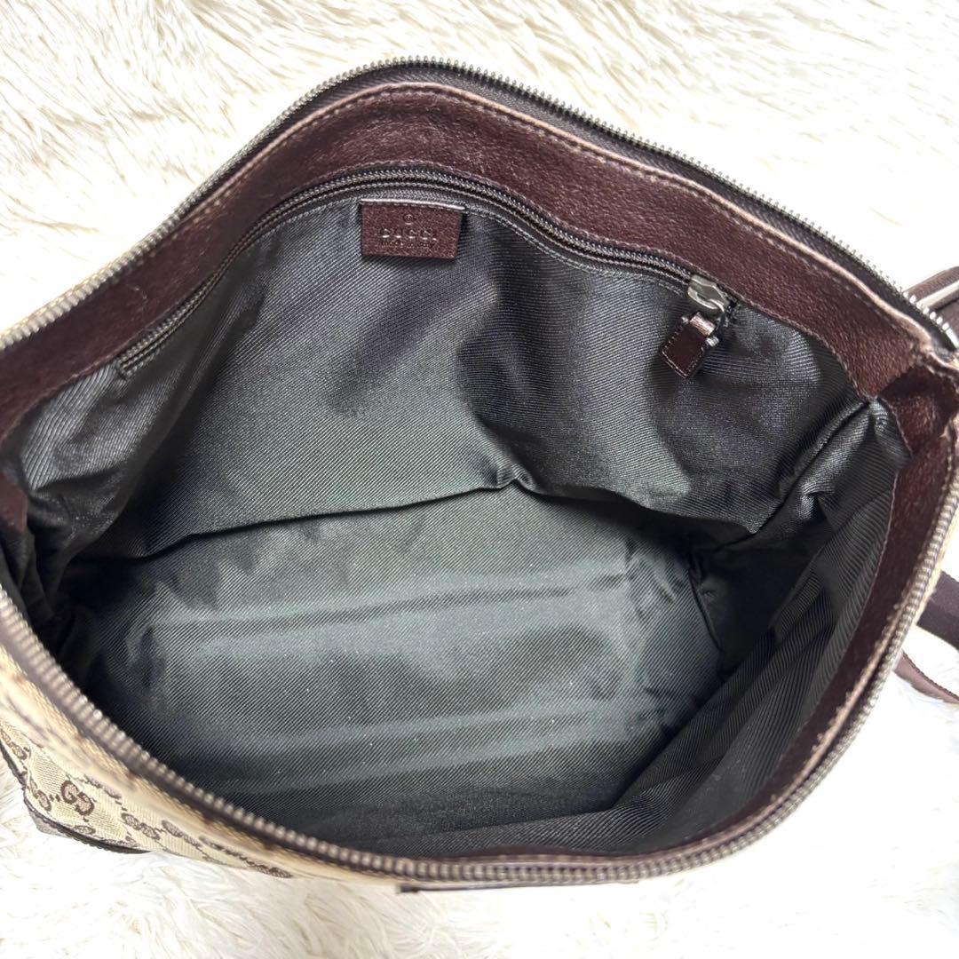 ね*迎様 【極美品】グッチ ショルダーバッグ GGスプリーム 斜め掛け A4 ロ