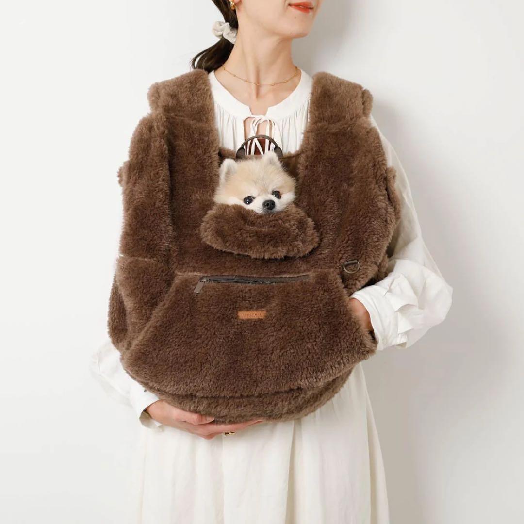 ボアメッシュ付きフロントリュック