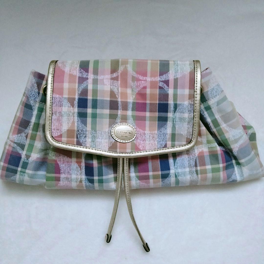 【希少美品】 コーチ シグネチャー リュック ポピー マドラス COACH