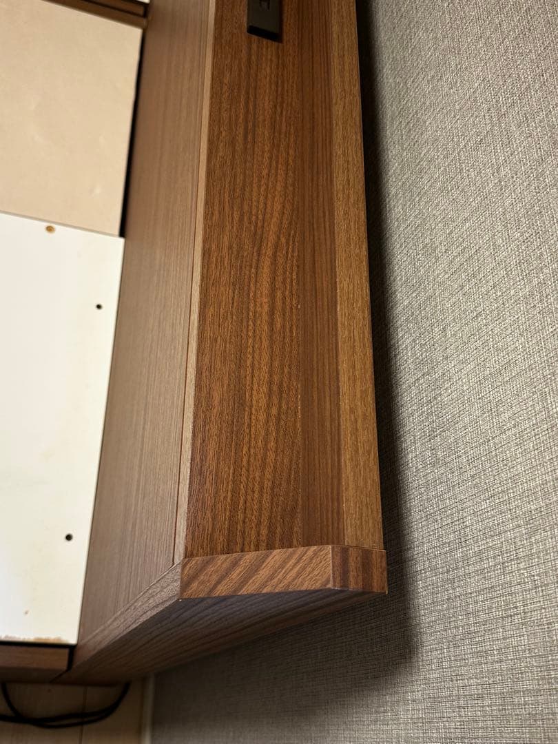 ブラウン シングルベッド 引き出し付き　ニトリ　送料込み