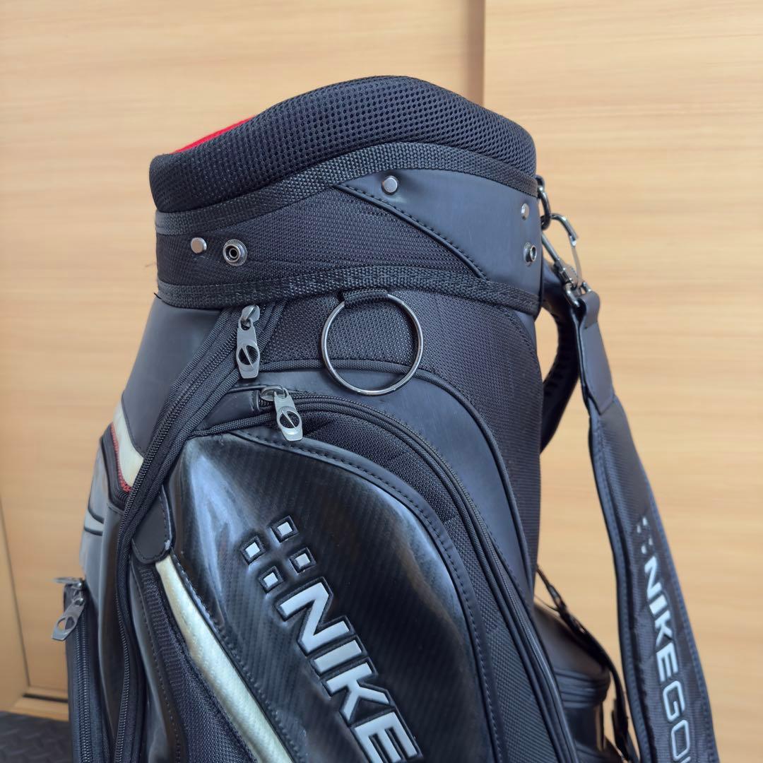 NIKE ナイキゴルフ キャディバッグ ブラック メンズ 6分割 ゴルフバッグ
