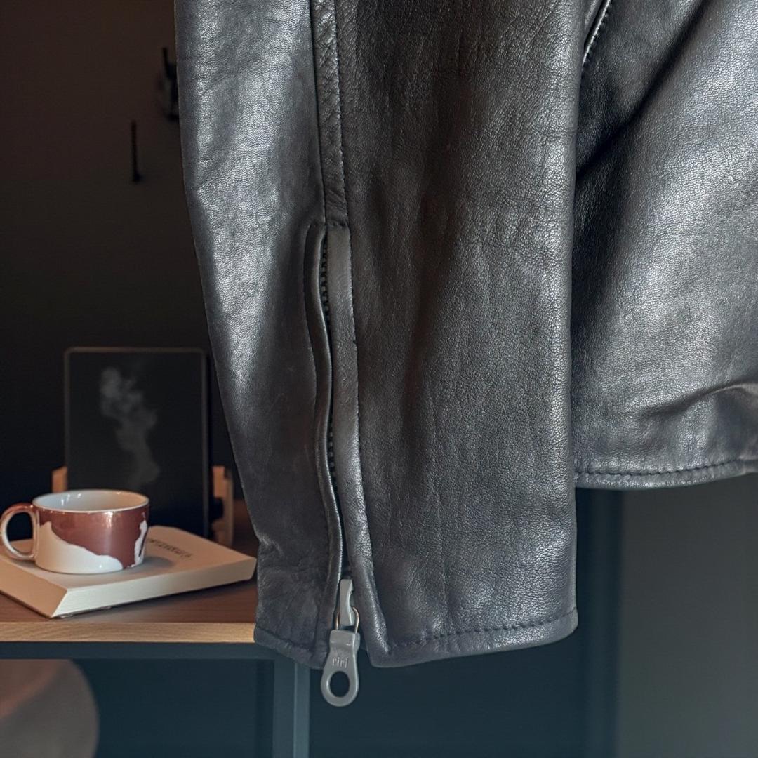 Yohji Yamamoto POUR HOMME シングルライダースジャケット