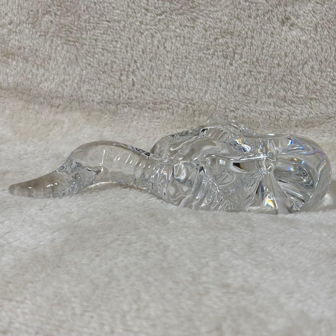 【美品】Baccarat バカラ 置物 インテリア ヘビ へび 蛇