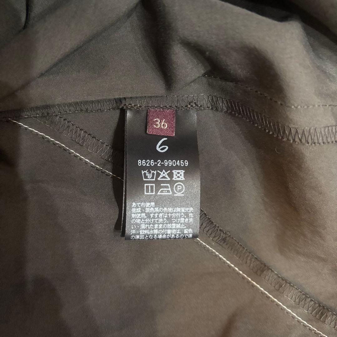 6 ROKU ロク コットン ビッグ オールインワン チャコール 36