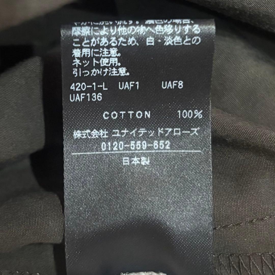 6 ROKU ロク コットン ビッグ オールインワン チャコール 36