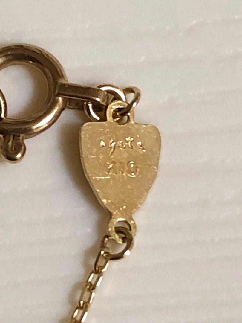 サンシャイン　美品　agete ブレスレット　K10 ルビー　アシスト付き