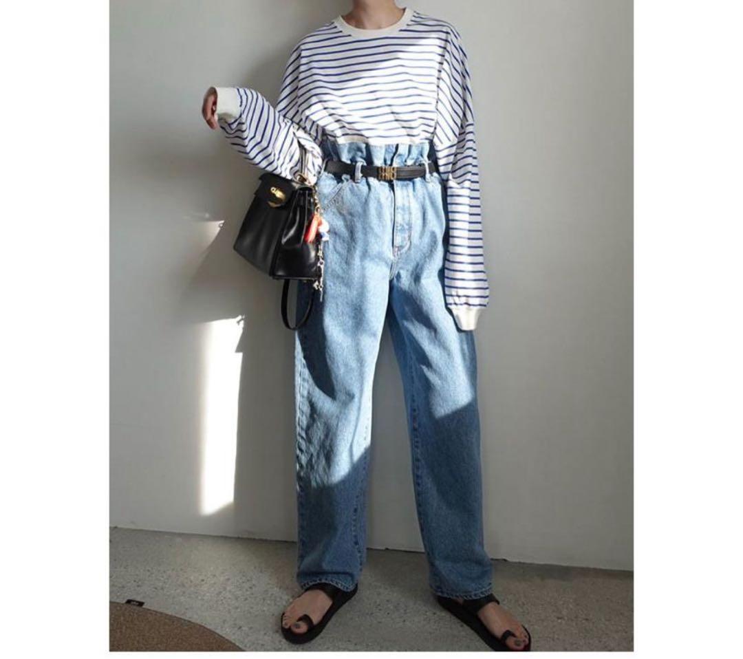 新品タグ付　anuke Waist Tuck Denim デニム