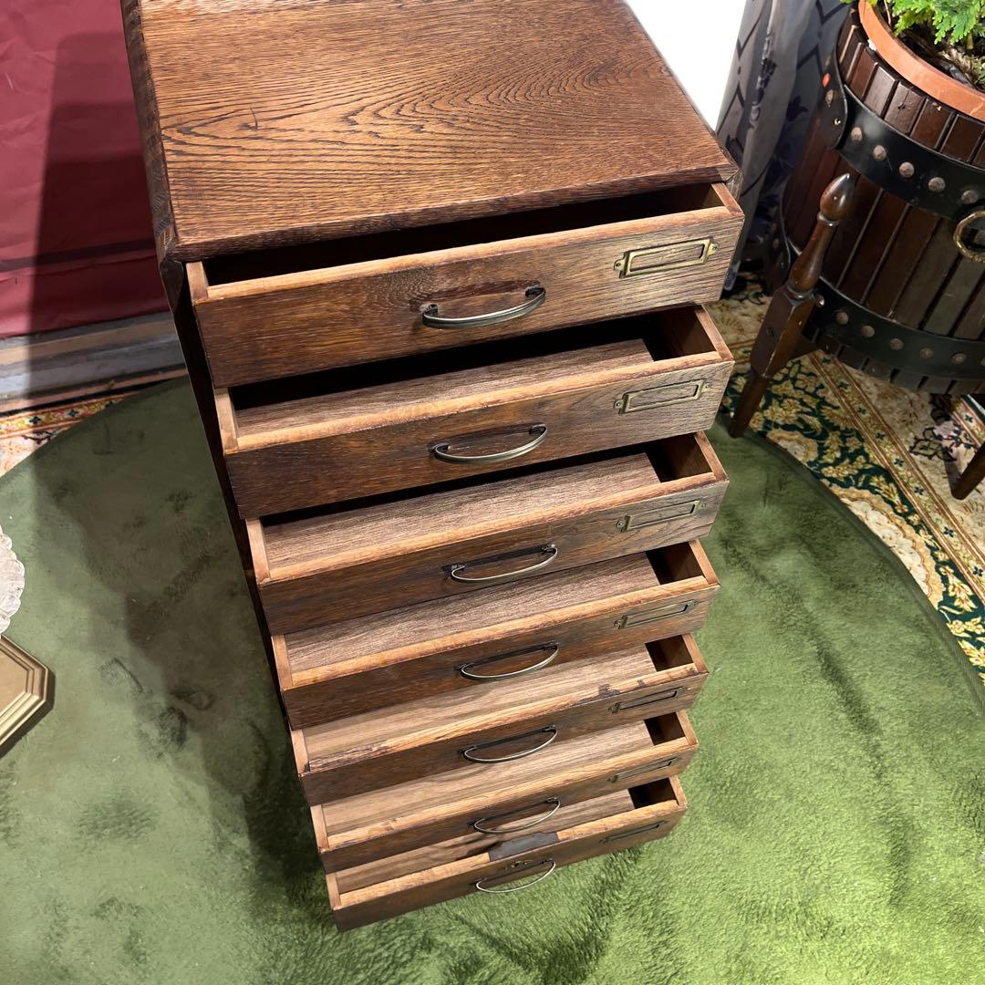 Cis古家具　小引き出し　小物入れ　書類ケース　古家具　アンティーク　昭和