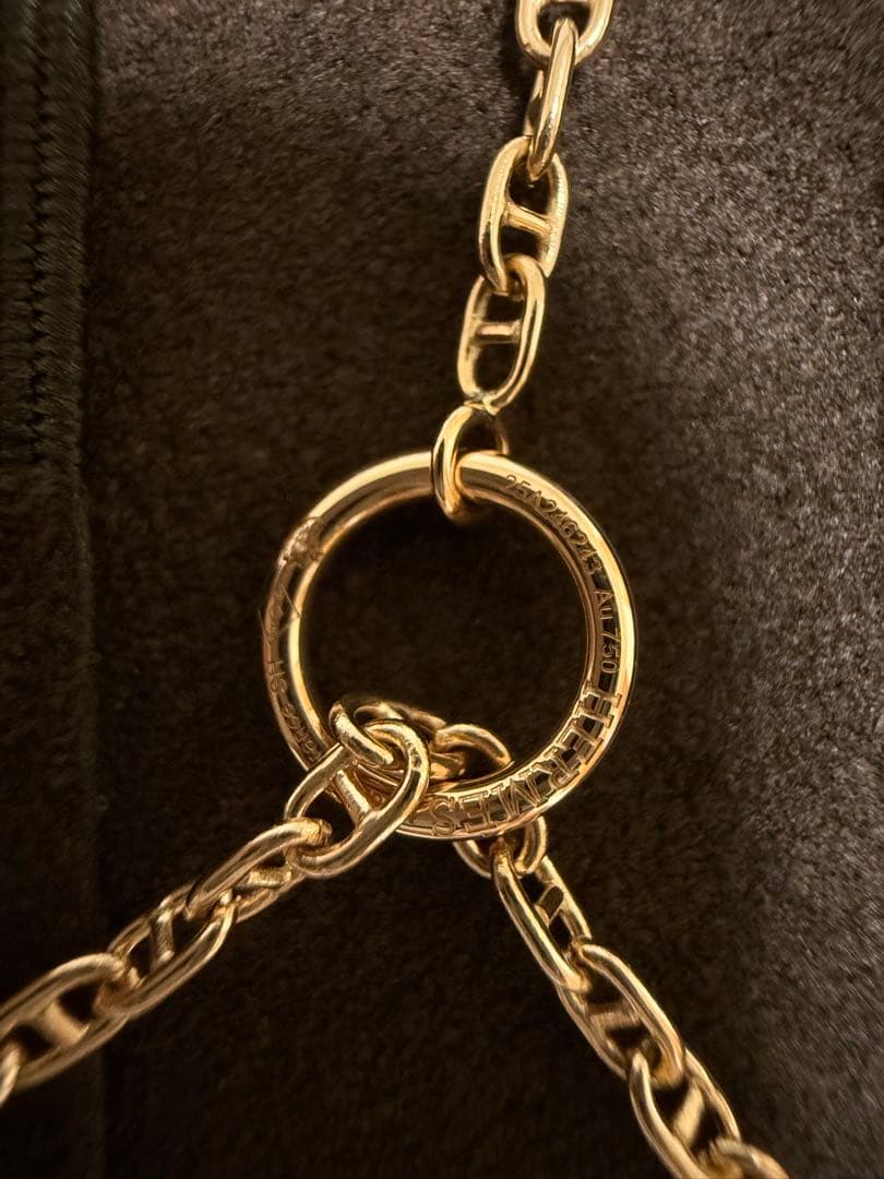 HERMES シェーヌダンクル ファランドール ブレスレット PG SH