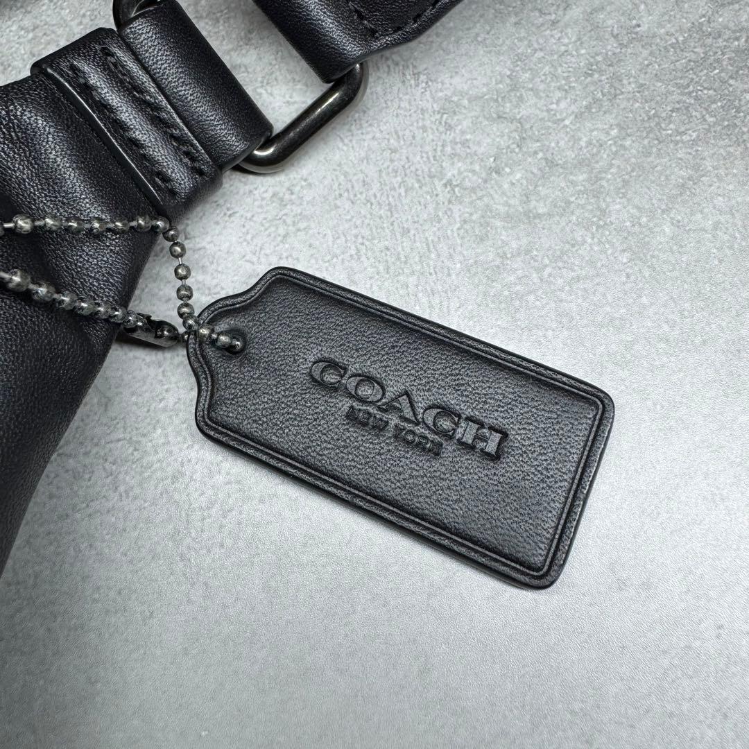 美品 コーチ ボディバッグ ショルダーバッグ クロスボディ 斜め掛け メンズ