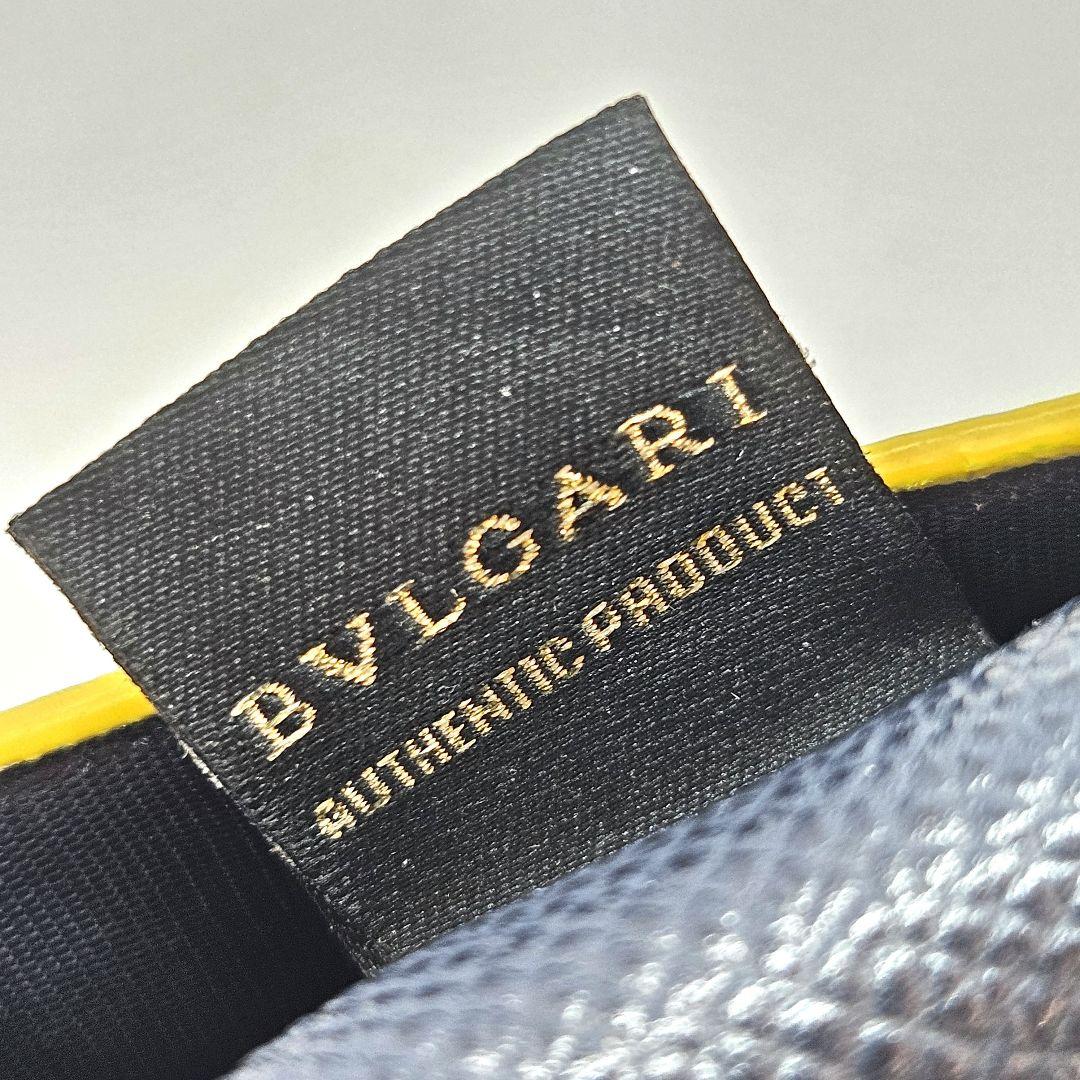 BVLGARI ブルガリ ケース パース サークルロゴ ネイビー