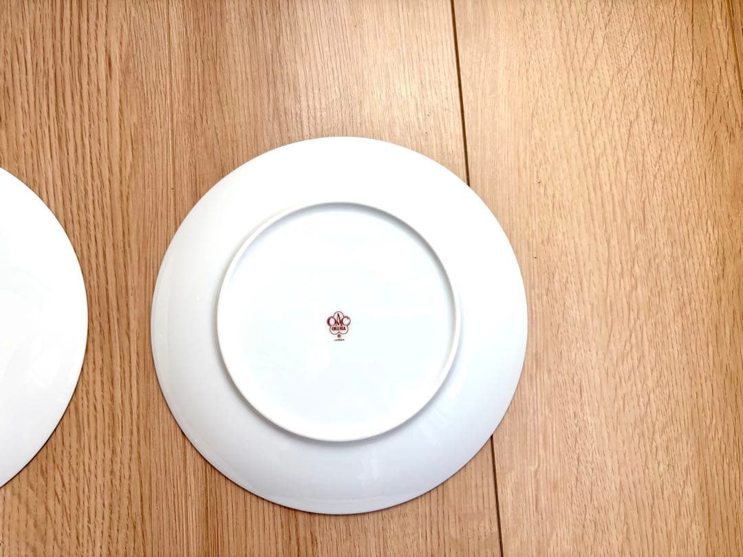 大倉陶園　ゴールドライン（クープシェープ）　19cmデザート皿　6枚セット