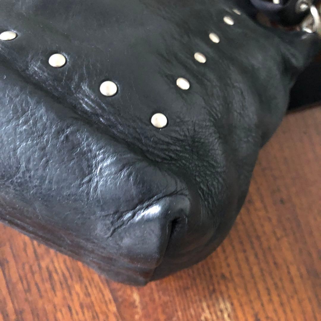バッグ 19SS Rick Owens studs leather hand bag