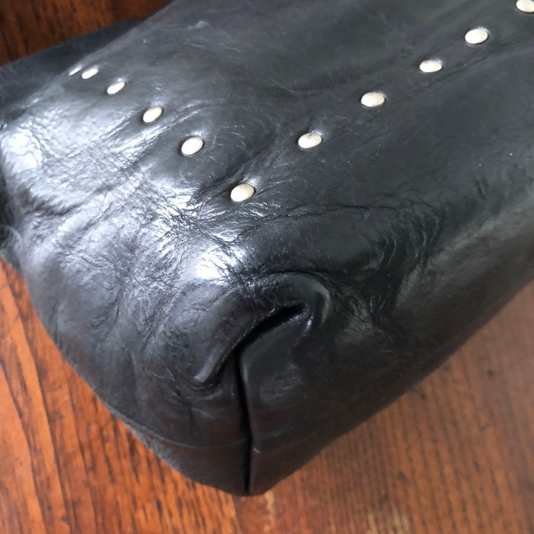 バッグ 19SS Rick Owens studs leather hand bag