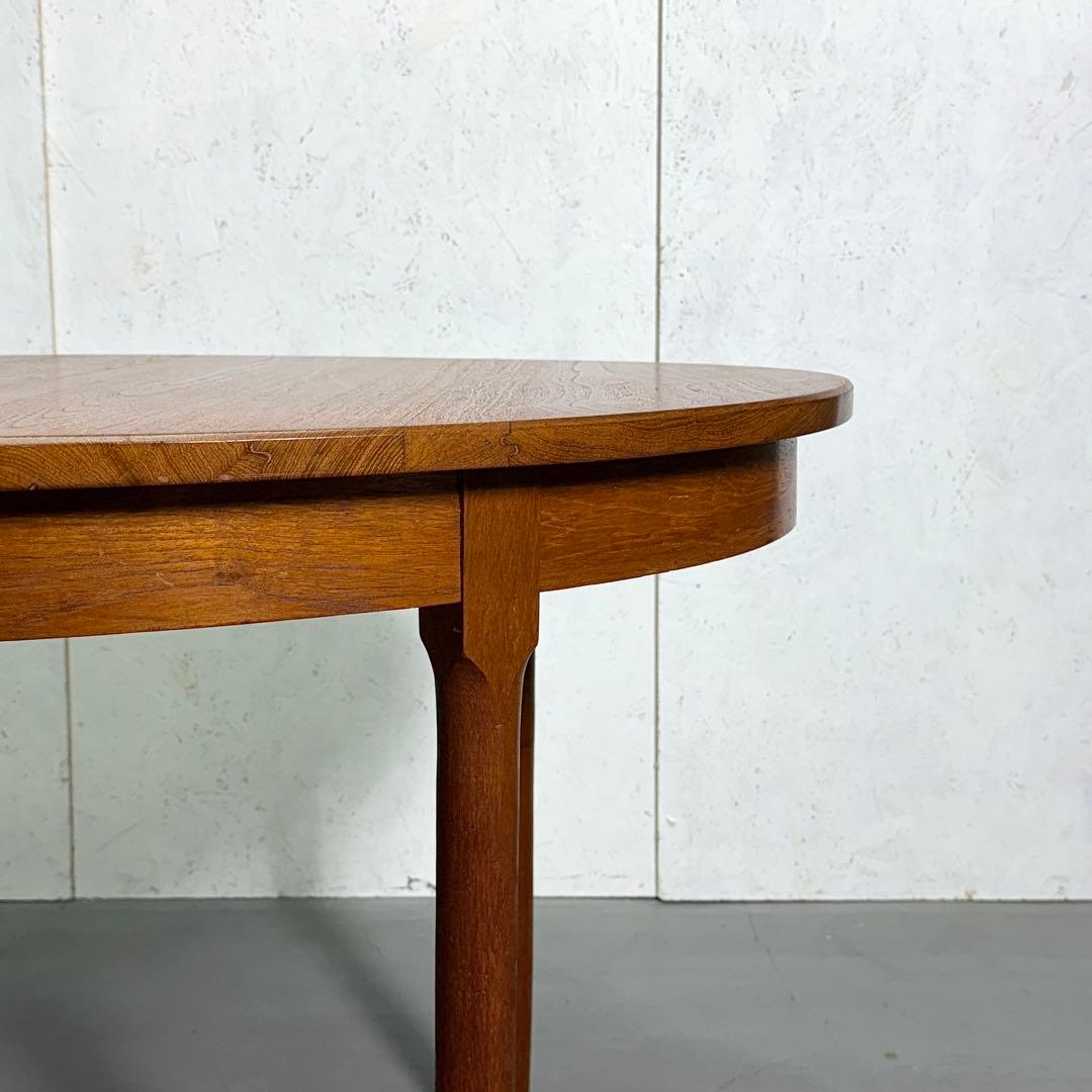 Remployヴィンテージ チーク オーバルダイニングテーブル(303)