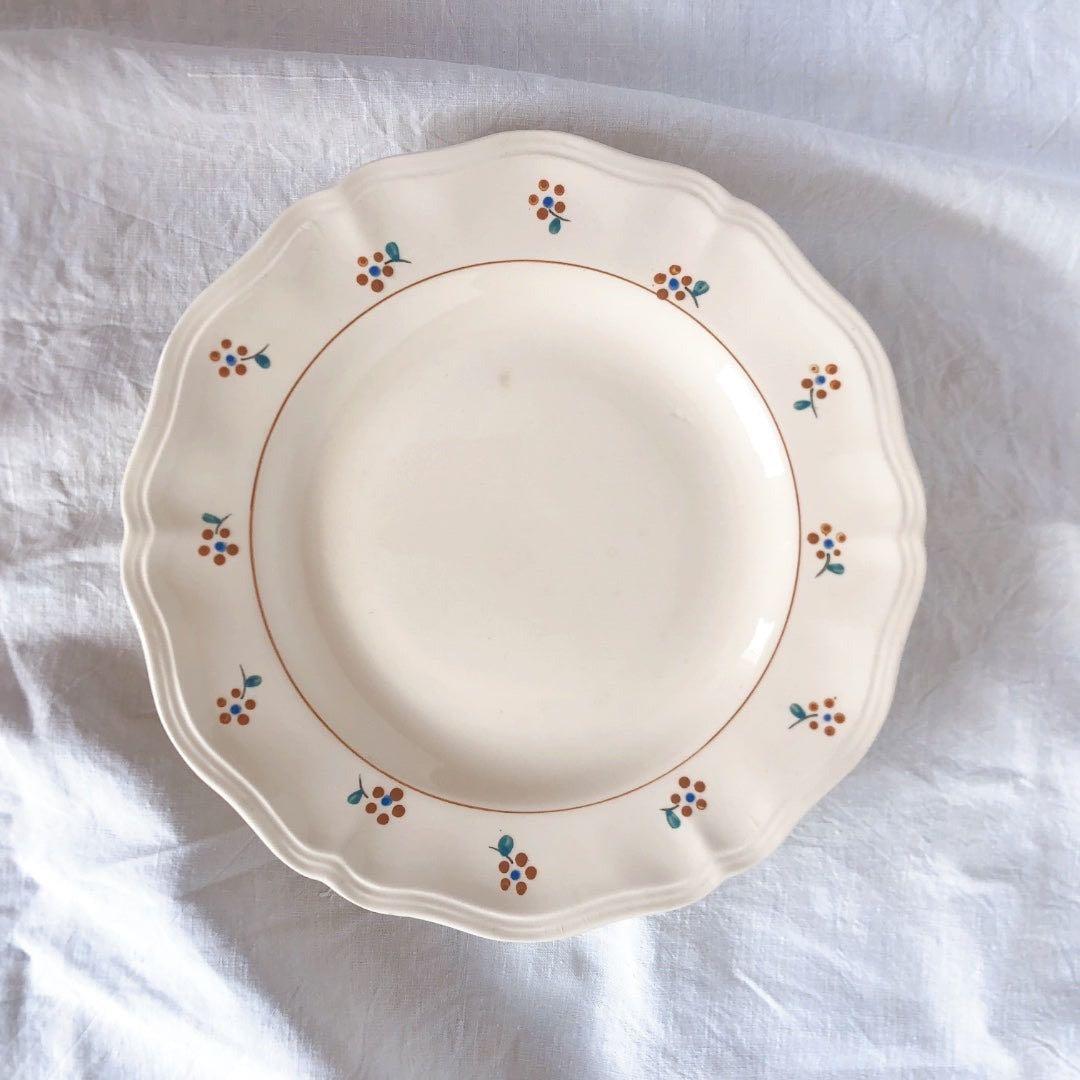 ディゴワンサルグミンヌ 花リム ケーキスタンド　コンポ―ト皿アンティーク食器