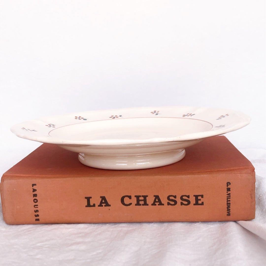 ディゴワンサルグミンヌ 花リム ケーキスタンド　コンポ―ト皿アンティーク食器