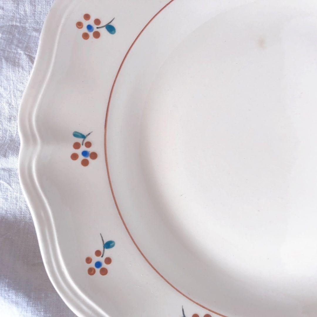 ディゴワンサルグミンヌ 花リム ケーキスタンド　コンポ―ト皿アンティーク食器