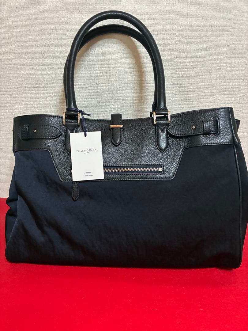 【新品】ペッレモルビダ MB082SN ボストンバッグ ネイビー