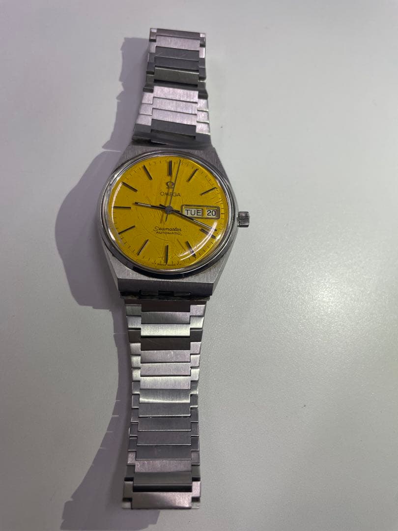 OMEGA Seamaster 自動巻き 腕時計 イエロー