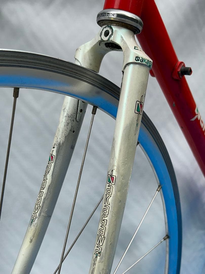 NAKAGAWA ナカガワ クロモリロード ビンテージ 52 赤/白 現状渡し