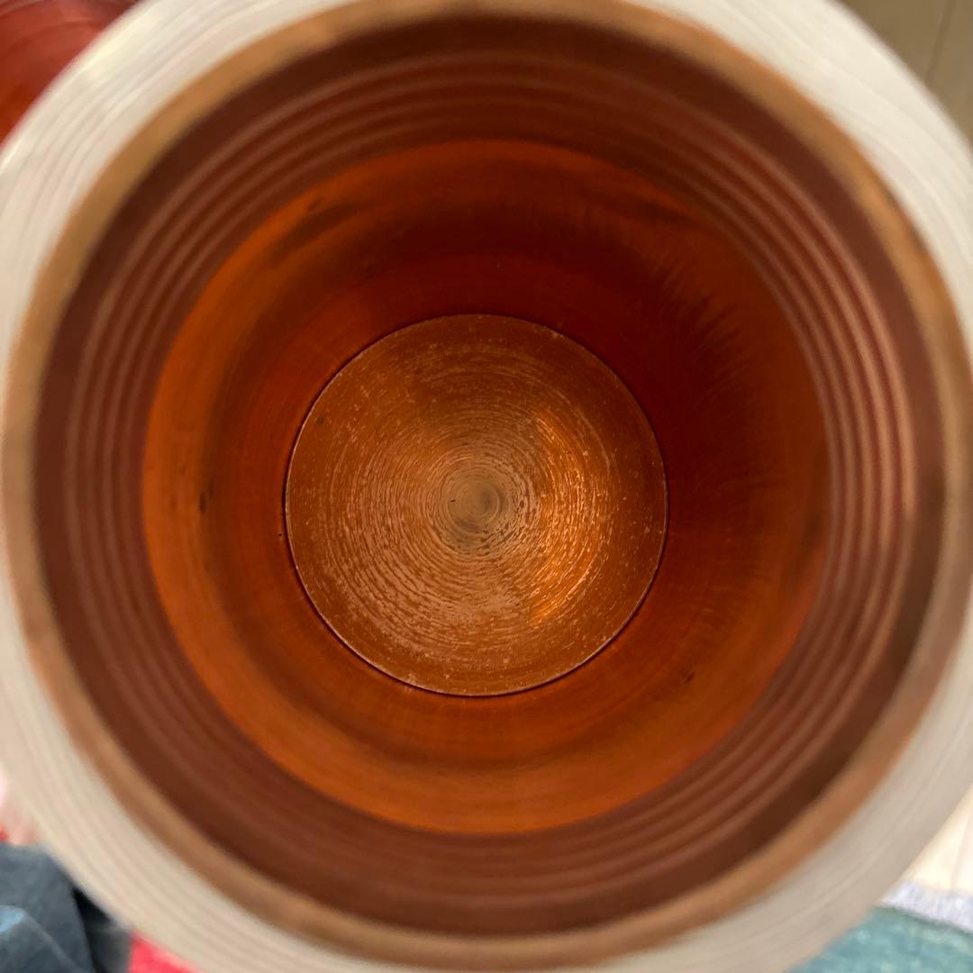 【超希少・レア商品】未生流 白木製 寸胴花器 5本セット