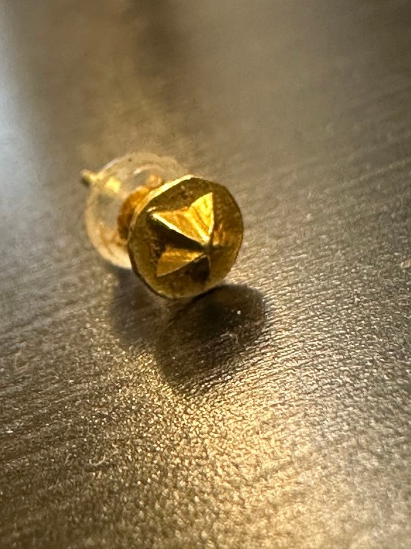 24K星ピアス　ポスト18K ビンゴブラザーズ