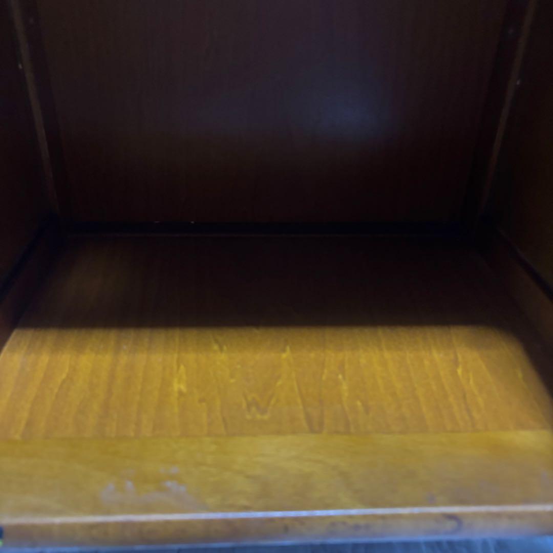 希少　karimoku カリモク オールドカリモク ラタン 籐 ミニキャビネット